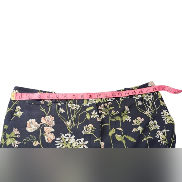 Tommy HILFIGER Sz 14 Floral Print Black Pants For Chic Summer - Picture 6 of 9